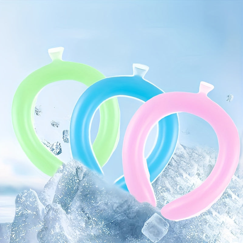 Summersaver Chillboost Instant Cooling Neck Wrap - Reusable Silicone Ice Pack Ring | Rapid Cool Relief for Exercise & Fitness, Safe Material, Easy to Carry, No Battery Needed - 1pc