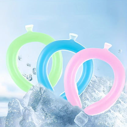 Summersaver Chillboost Instant Cooling Neck Wrap - Reusable Silicone Ice Pack Ring | Rapid Cool Relief for Exercise & Fitness, Safe Material, Easy to Carry, No Battery Needed - 1pc