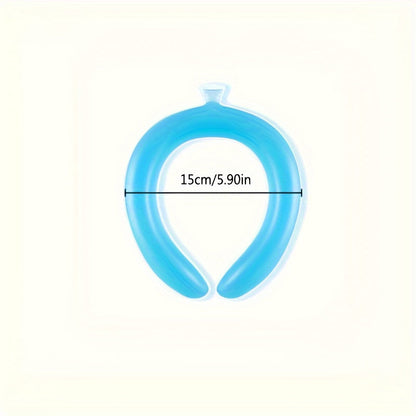 Summersaver Chillboost Instant Cooling Neck Wrap - Reusable Silicone Ice Pack Ring | Rapid Cool Relief for Exercise & Fitness, Safe Material, Easy to Carry, No Battery Needed - 1pc
