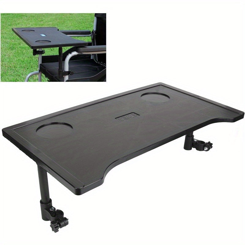Detachable Wheelchair Tray Table with Cup Holders – Fits Most Standard Chairs, Ideal for Eating, Reading and Resting