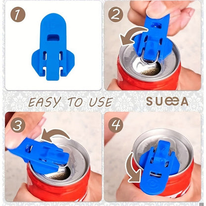 2 Piece Easy-to-Use Can Opener Set - Ideal for BBQs, Picnics, and College Parties, Hygienic and Pest-Free Drinkware Accessories