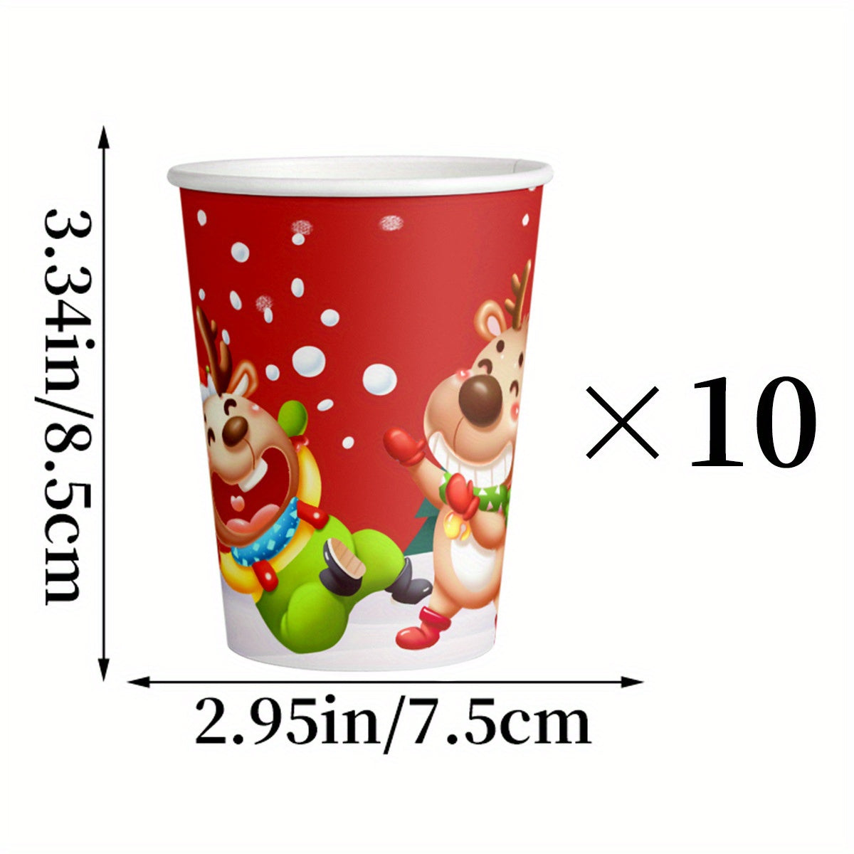 30pcs Snowman Themed Christmas Party Set - Paper Plates & Cups, Perfect for Holiday Celebrations and Birthdays