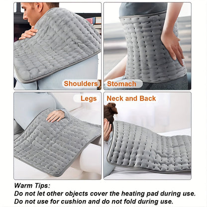 Large Heating Pad - 60x30cm with 9 Temperature Settings and Auto Off - Pain Relief for Back, Neck, Shoulders, Legs - Ideal Gift for Christmas
