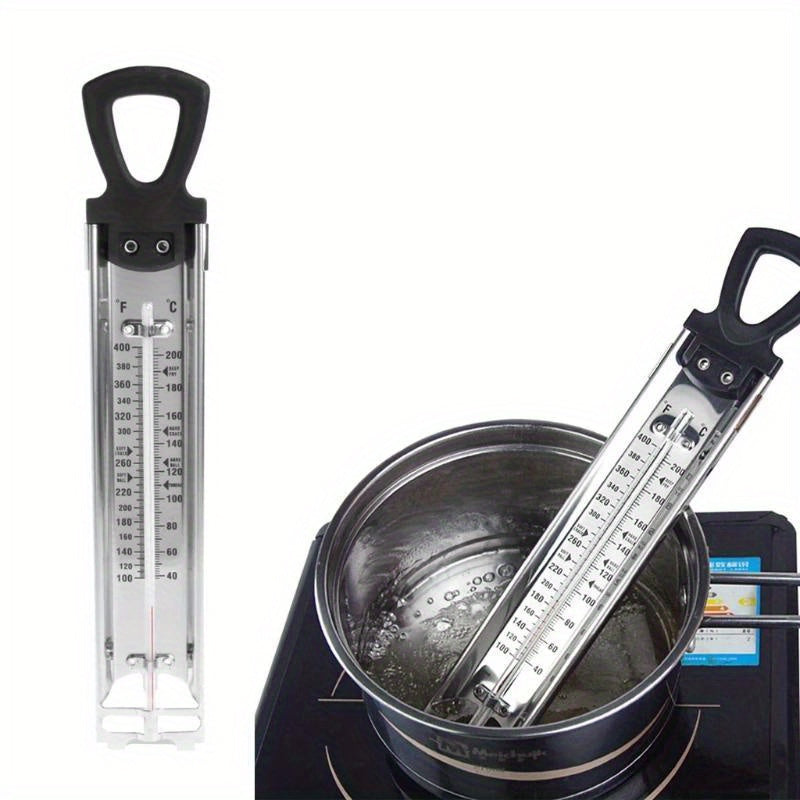 Precision Stainless Steel Kitchen Thermometer - Durable 400 Series with ABS Handle, Ideal for Cooking, Baking & Candy Making