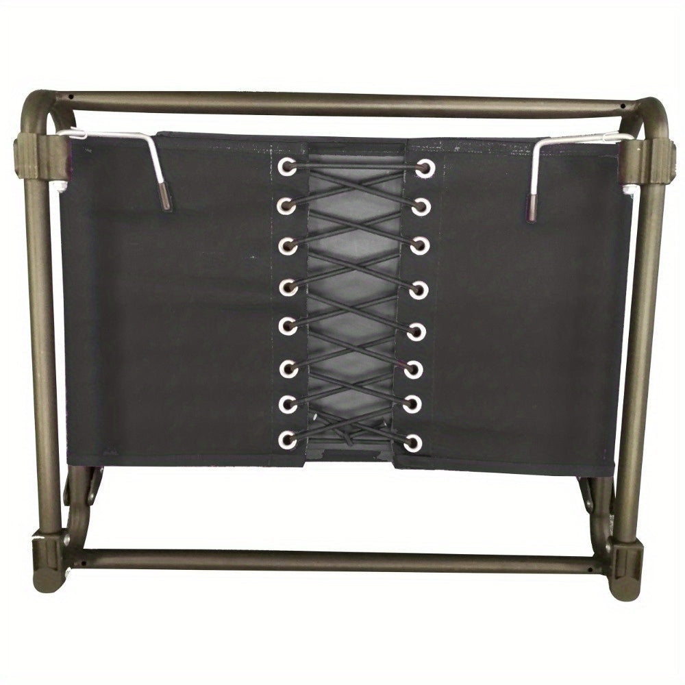 Extra Wide Stadium Seat with Hooks – Comfortable Black Seat for Sporting Events