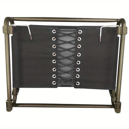 Extra Wide Stadium Seat with Hooks – Comfortable Black Seat for Sporting Events