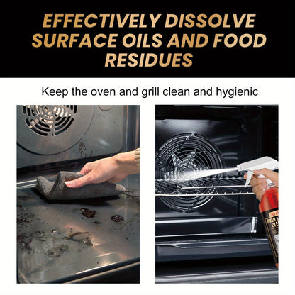 3.38oz Stovetop Oven Foam Cleaner - Grill Stain Remover, Deodorizer, and Degreaser