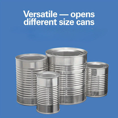 Stainless Steel Can Opener - Multi-Purpose Tool Set for Kitchen Use