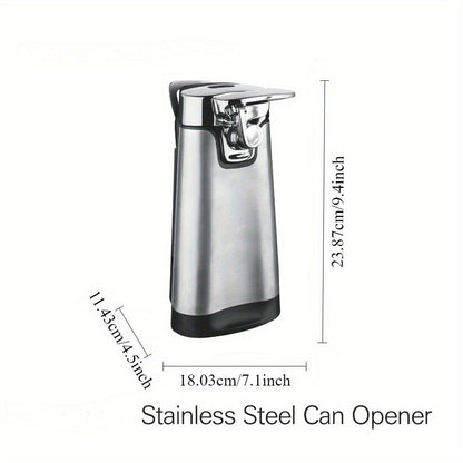 Stainless Steel Can Opener - Multi-Purpose Tool Set for Kitchen Use