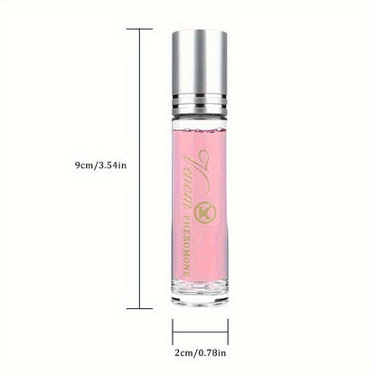 2024 Rose Pheromone Perfume Set for Women - Long-Lasting Roller Fragrance with Essential Oils, Enhances Confidence and Allure