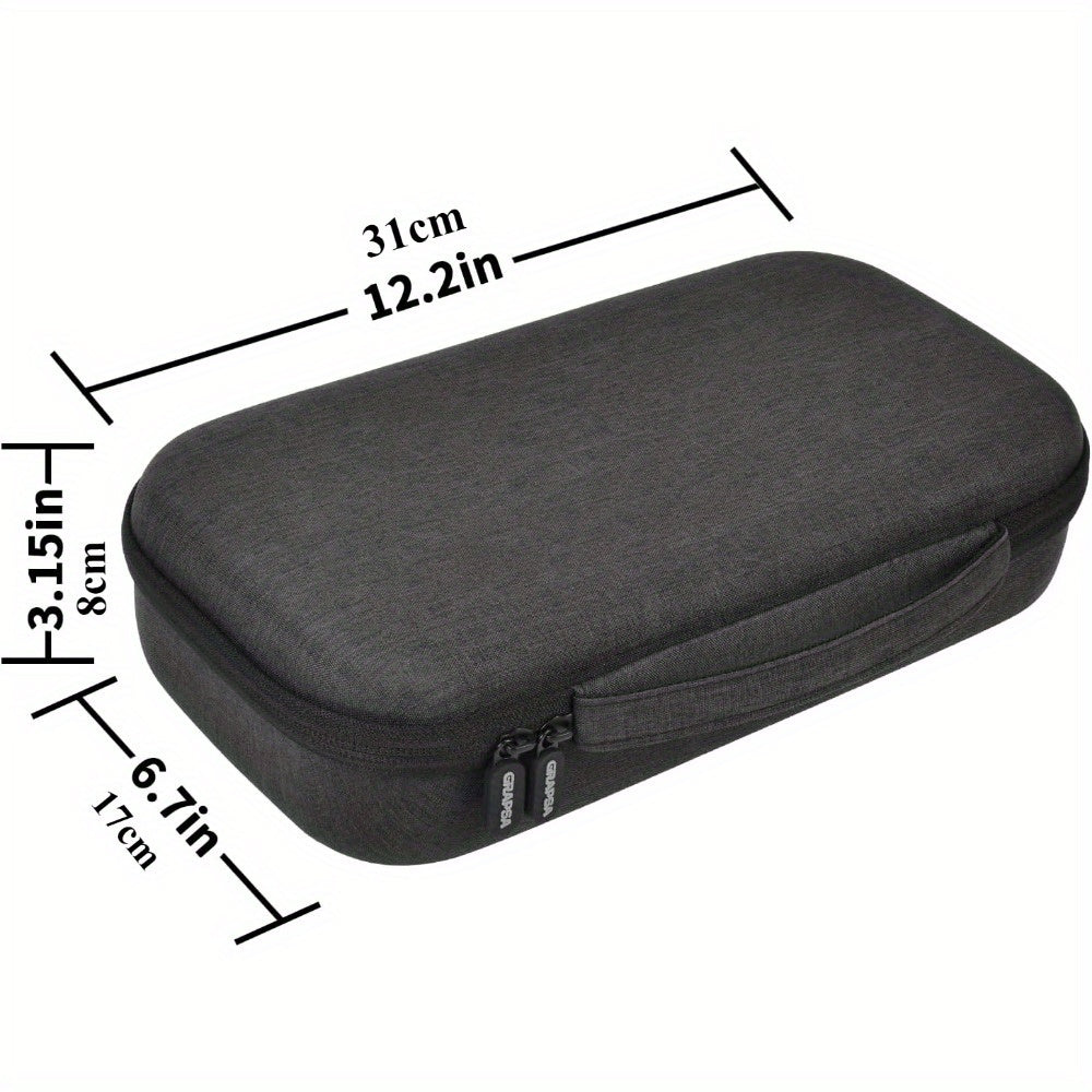 Adjustable Polarized Fashion Glasses Case - Large Capacity Travel Storage Bag for Men and Women, Compatible with Glapeame/Woodworm/CARFIA, Glasses Not Included