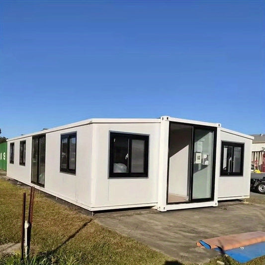 Factory Expandable 3 in 1 Foldable House - Prefabricated Home with Two Rooms and One Hall