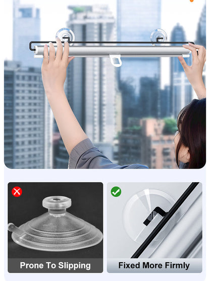 Sunshade Roller Blinds – Blackout Retractable Window Curtains with Suction Cup, Punch-Free for Kitchen & Bedroom