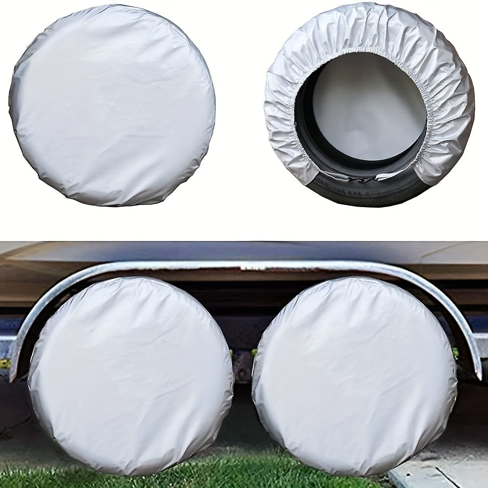 4 Pack Waterproof Tire Covers – Protect RV, Trailer, Camper Wheels from Corrosion