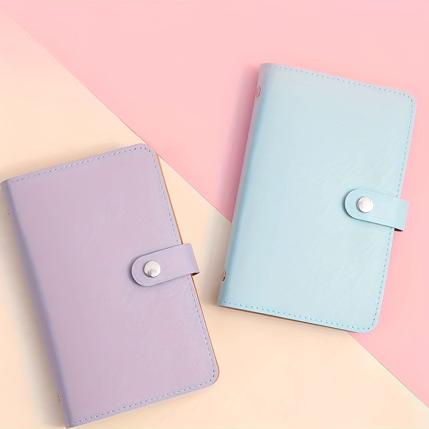 1 Banknote Storage Book - PU Material, Holds 100 Banknotes, Photos, Stamps, Bank Cards, A6 Ultra-Large Capacity with 50 Inner Pages