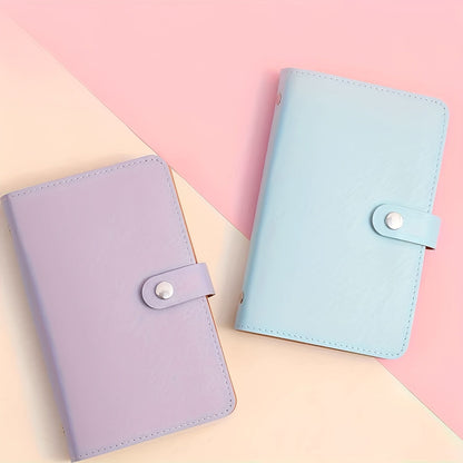 1 Banknote Storage Book - PU Material, Holds 100 Banknotes, Photos, Stamps, Bank Cards, A6 Ultra-Large Capacity with 50 Inner Pages