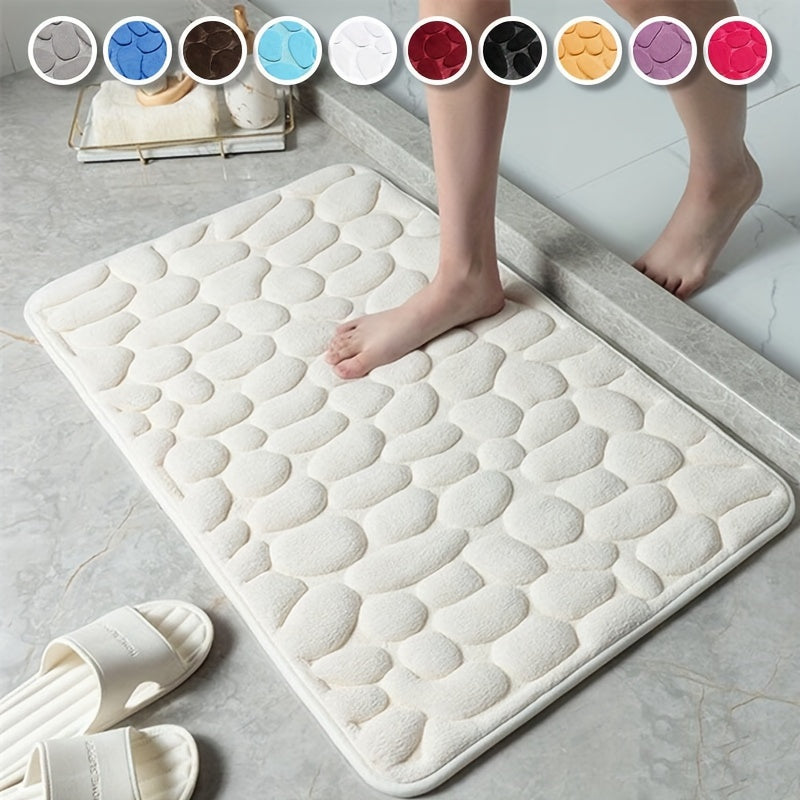 1pc Bathroom Floor Mat - Water Absorption Anti-Skid, Doormat for Bathroom, Bedroom Carpet, Kitchen Area Rug, Laundry, Shower and Indoor Use, Home Essential