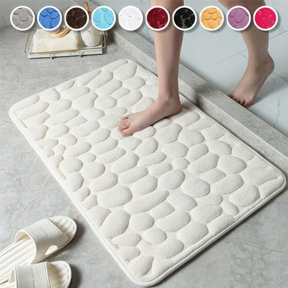 1pc Bathroom Floor Mat - Water Absorption Anti-Skid, Doormat for Bathroom, Bedroom Carpet, Kitchen Area Rug, Laundry, Shower and Indoor Use, Home Essential