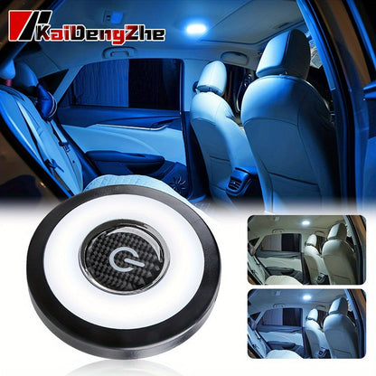Multicolor USB Rechargeable LED Car Interior Dome Light – Magnetic Roof Mount, Portable, Energy-Efficient, Ideal for Vehicle, RV, Camping, Reading, Bedroom