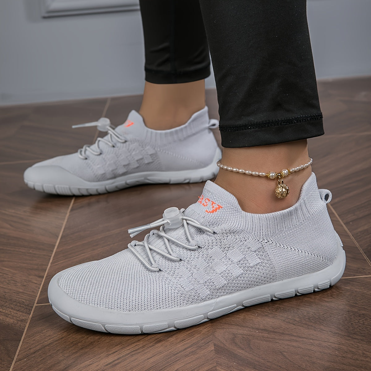 Women's Wide Toe Box Knit Sneakers: Comfortable Casual Walking Shoes