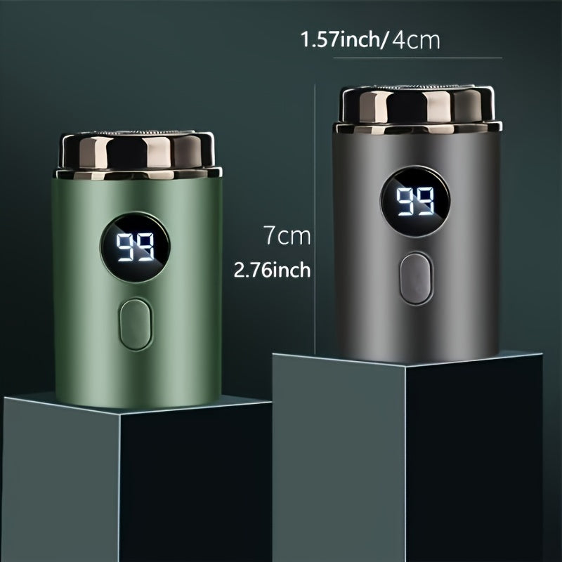 Ultimate Silent Beard Shaver - Rotary Shaver with Digital Display, Hair Clipper and Trimmer for Travel - Ideal Holiday and Father's Day Gift