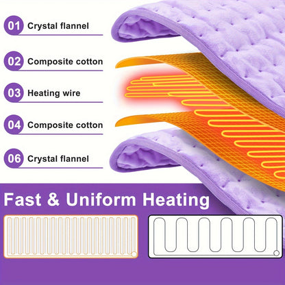 XL Heating Pad for Back, Neck & Shoulders – Extra Large 12x24, 6 Heat Settings, Auto Shut Off, Electric Heat Blanket – Ideal Christmas Gift for Women
