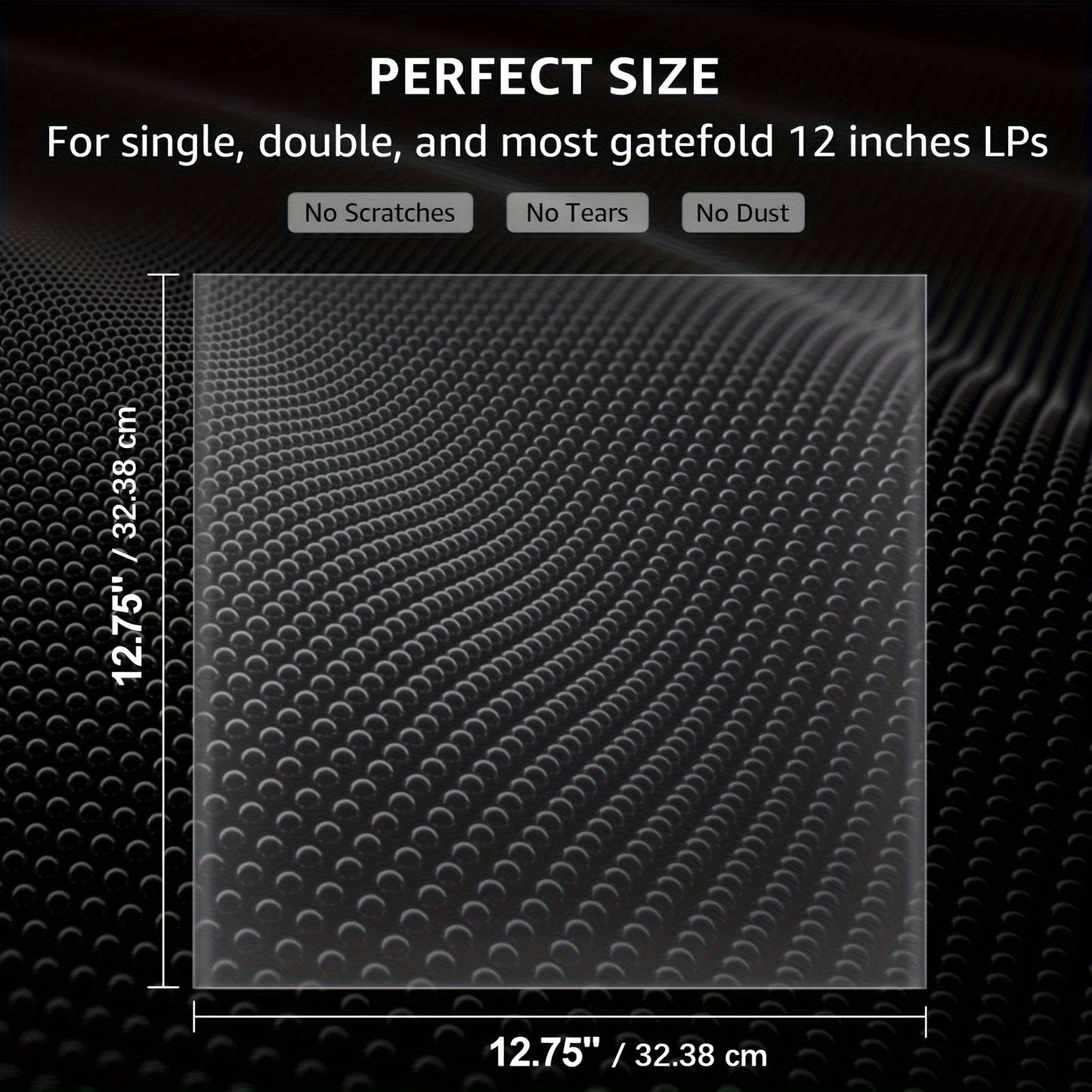 Premium Clear Vinyl Record Sleeves - 12.75" LP and Gatefold Protection, Durable 3mil Thickness - Ideal for Gift Packaging