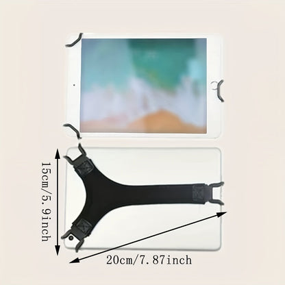 Creative iPad Tablet One-Handed Operation Fixed Belt – Fall-Proof Triangle Elastic Non-Slip Bracket