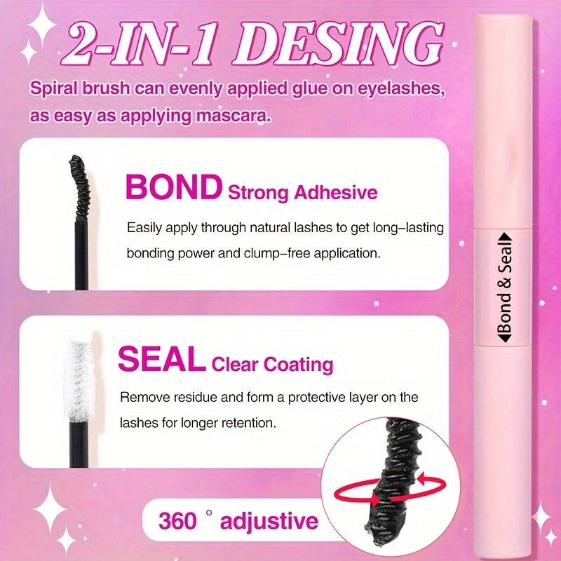 640/280pcs Extra Thick D Curl 9-16mm Mixed Length Individual Lashes – DIY Lash Clusters Extension Kit for Wispy Manga Look – Easy to Use, Long-Lasting, Reusable, Comfortable