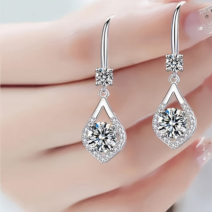 Silver-Plated Mozambique Drop Earrings – Elegant Jewelry for Professional Women
