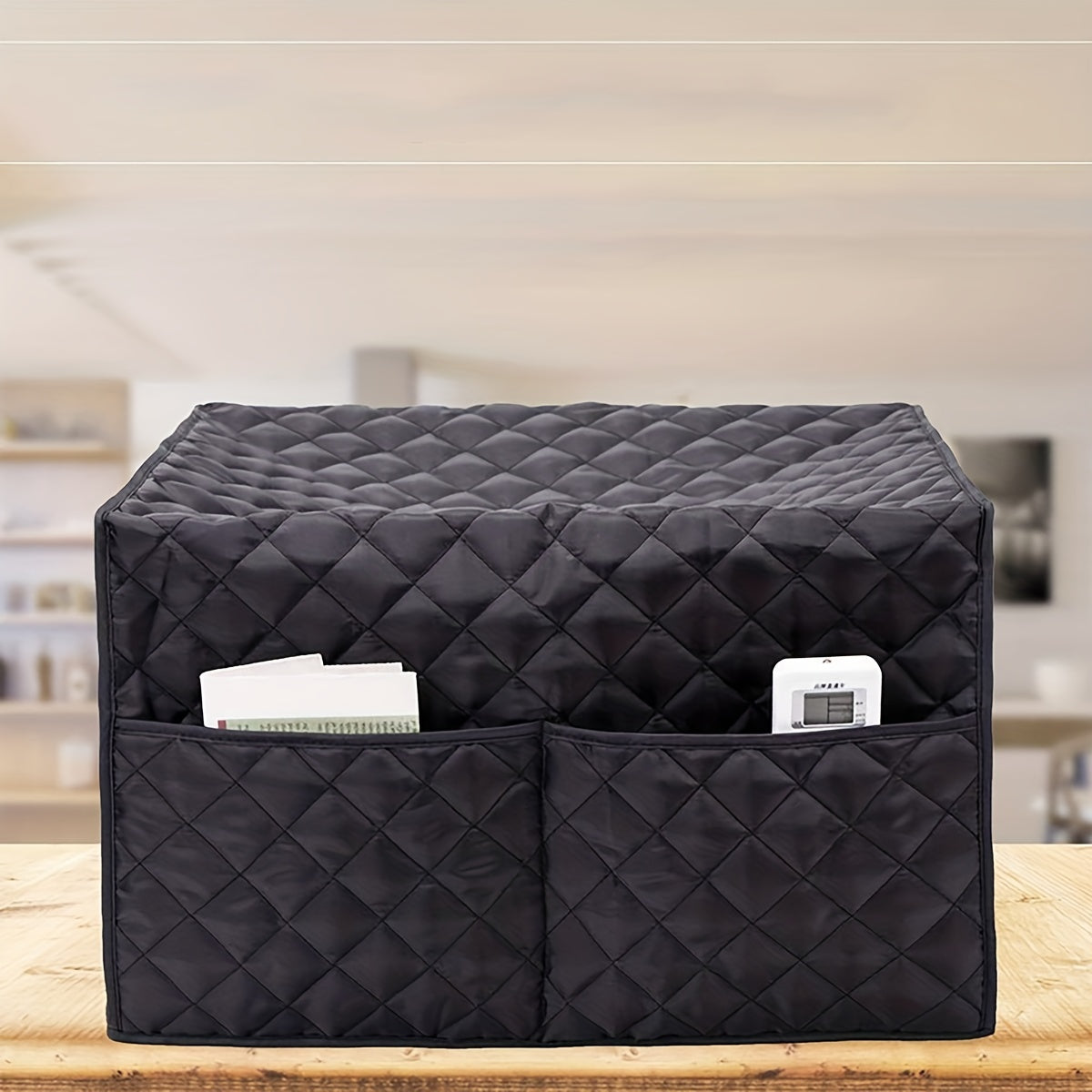 Dustproof Convection Toaster Oven Cover with 2 Accessory Pockets - Protects Stand Smart Oven, Toaster Oven, and Small Kitchen Appliances - Easy Storage and Cleaning