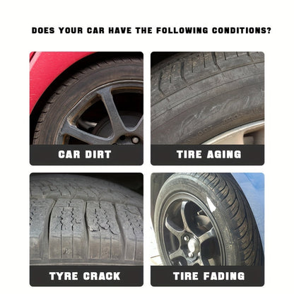 Premium Tire Shine & Protection Wax – Durable Gloss Enhancer & Anti-Aging Coating for Long-Lasting Shine