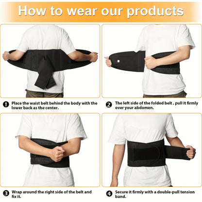 Back Brace for Lower Back Pain - Adjustable Lumbar Support for Sciatica, Herniated Disc, Scoliosis and More - Lower Back Belt for Women and Men