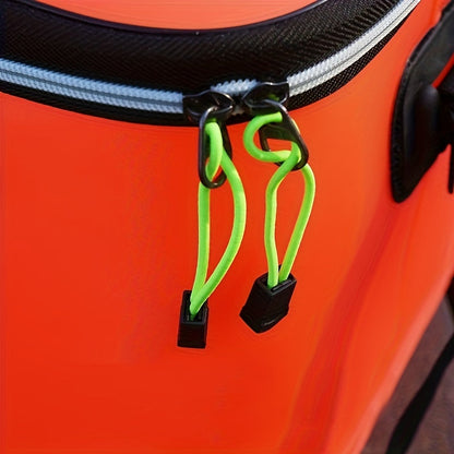 Spacious EVA Fishing Tackle Bag – Collapsible, Waterproof, Zipper Closure for Camping & Anglers