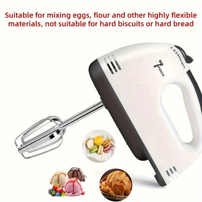 PANCERKA 7-Speed Electric Hand Mixer Set - Includes Egg Beater, Whisk, Food Stirrer - Versatile Kitchen Appliance, 110V