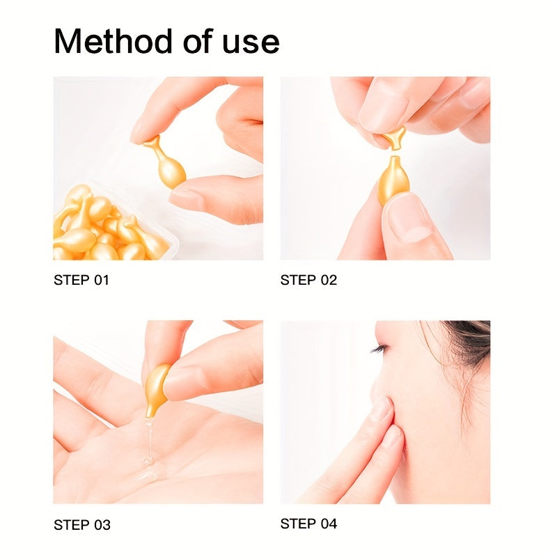 30 Pcs Advanced Korean Skin Care Serum Capsules - Hydrating, Anti-Aging, Firming, and Lifting Essence for Glowing Skin | Fine Lines Reduction and Wrinkle Smoothing