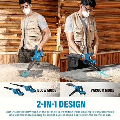 20V High-Capacity Cordless Leaf Blower – Powerful 20 Ah Battery, 2-Speed Control, Lightweight and Compact – Effortless Lawn, Patio, and Garden Cleaning