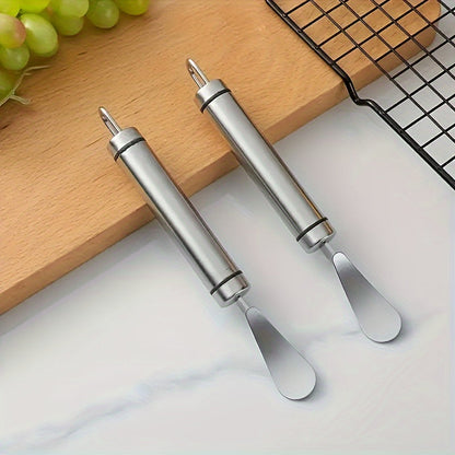 Stainless Steel Orange Peeler with Handle - Citrus Cutter for Oranges, Lemons and Limes, Ideal for Kitchen and Restaurant Use