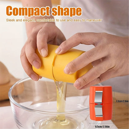 6 Piece Manual Egg Cracker and Peeler Set - Battery-Free, Ideal for Raw and Hard Boiled Eggs