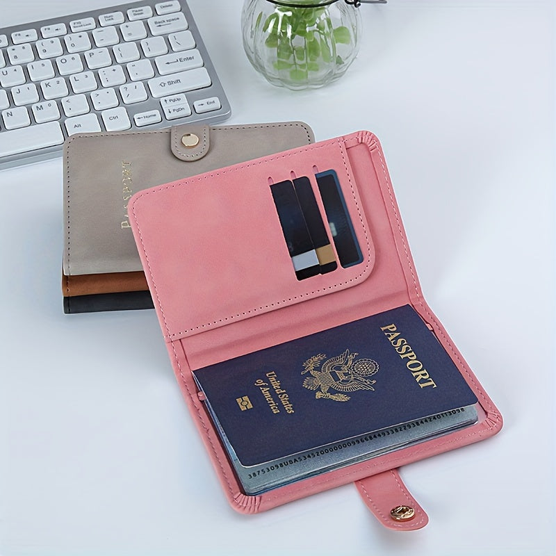 Multi-Functional Passport Protector & Document Holder - Convenient Travel Wallet with Multiple Card Slots