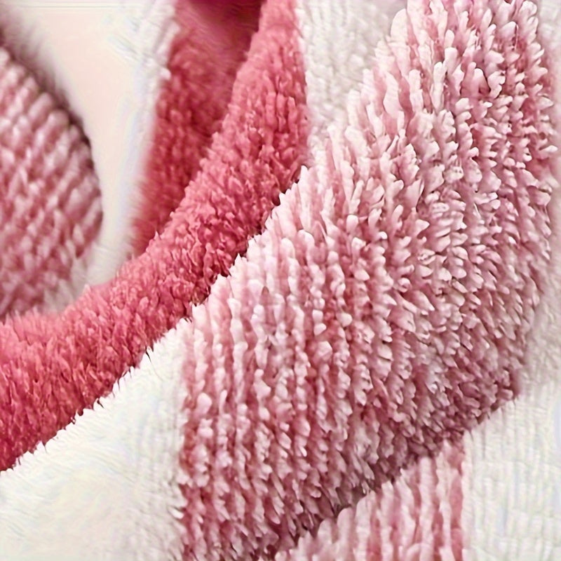 4 Piece Luxurious Striped Bath Towel Set - Ultra-Absorbent, Quick-Drying, Super Soft, Skin-Friendly - Ideal for Home Bathroom and Daily Showering Needs