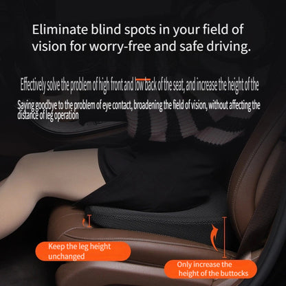 Thickened Car Seat Cushion with Angled Design for Short Stature - Boost Driving Comfort, Easy Care and Perfect Fit