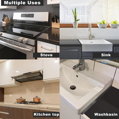 Stainless Steel Stove Gap Covers ( 2 Pack ) - Heat Resistant and Easy to Clean Gap Fillers for Stove to Counter, Oven Gap Cover, Side Guard Trim Kit, No Battery Needed