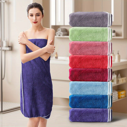 Luxury Polyester Bath Sheet - Extra Large, Super Soft Space Theme, Modern Woven Oblong Towel, Ultra Absorbent, Solid Pattern - 290gsm