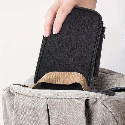 8 Compartment Travel Organizer with Waterproof Pockets - Ideal for Organizing Electronics and Accessories on the Go