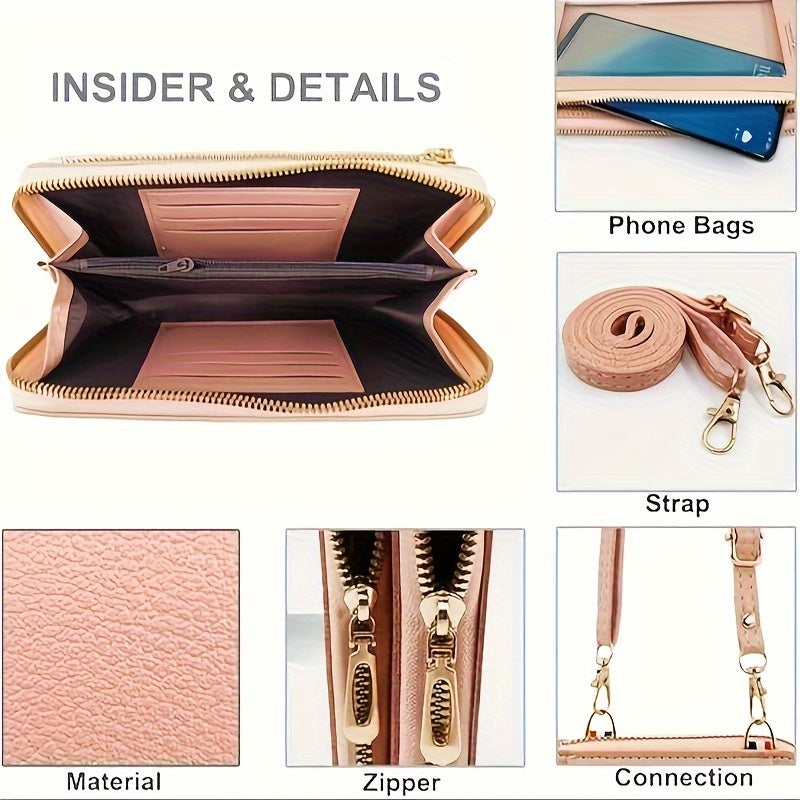 Touch Screen Mobile Phone Bag – Female Crossbody Purse, Anti-Theft Multi-Functional Shoulder Bag, Transparent Mini Bag, Ideal Gift for Christmas, Halloween, Thanksgiving