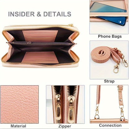 Touch Screen Mobile Phone Bag – Female Crossbody Purse, Anti-Theft Multi-Functional Shoulder Bag, Transparent Mini Bag, Ideal Gift for Christmas, Halloween, Thanksgiving