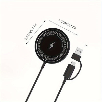 Magnetic Wireless Charger Stand – Fast Charging Pad for iPhone 15/14/13/12 Mini/Pro/Plus/Pro Max, AirPods, PD Dock Station