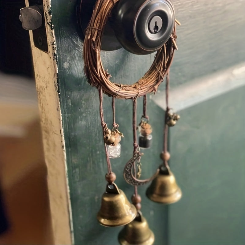Magical Witch Bell Wind Chime - Enchanting Home Decor Addition with a Touch of Magic