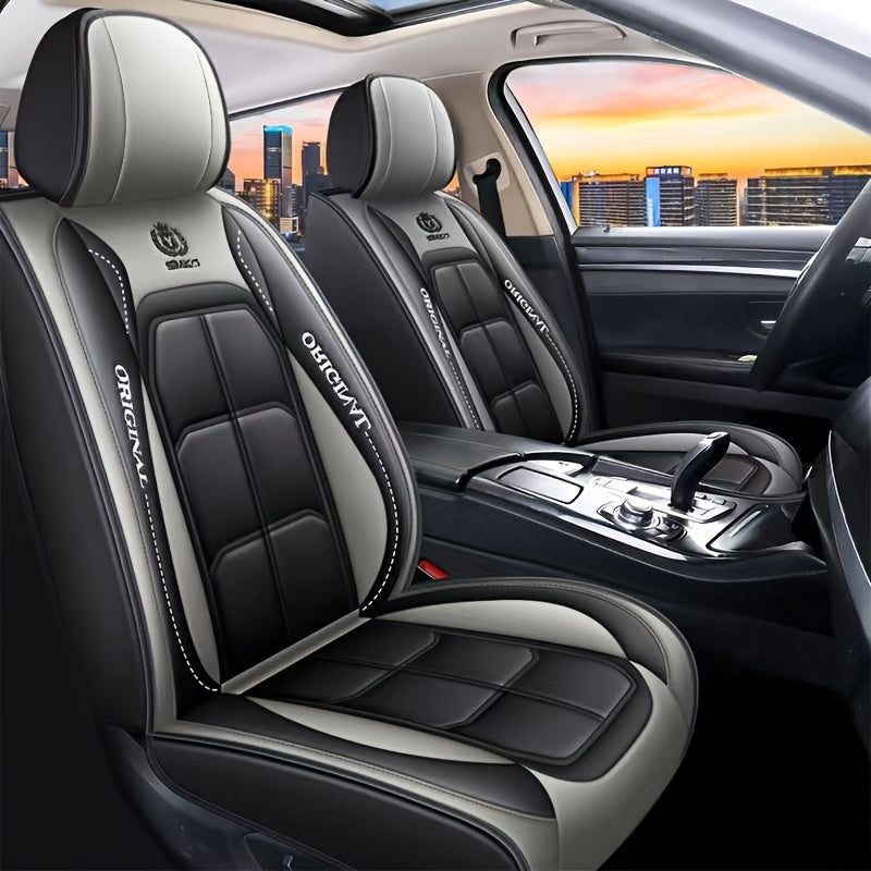 Universal Car Seat Cover – PU Leather Cushion Protector Mat for Sedan & SUV – Car Accessories – 1 Front Seat Cover